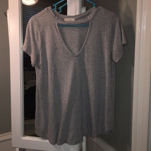 GREY V NECK